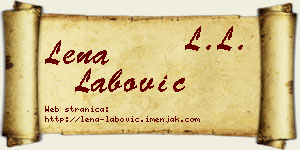 Lena Labović vizit kartica